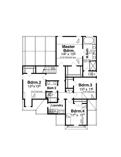 Second Floor image of DEVONSHIRE II House Plan